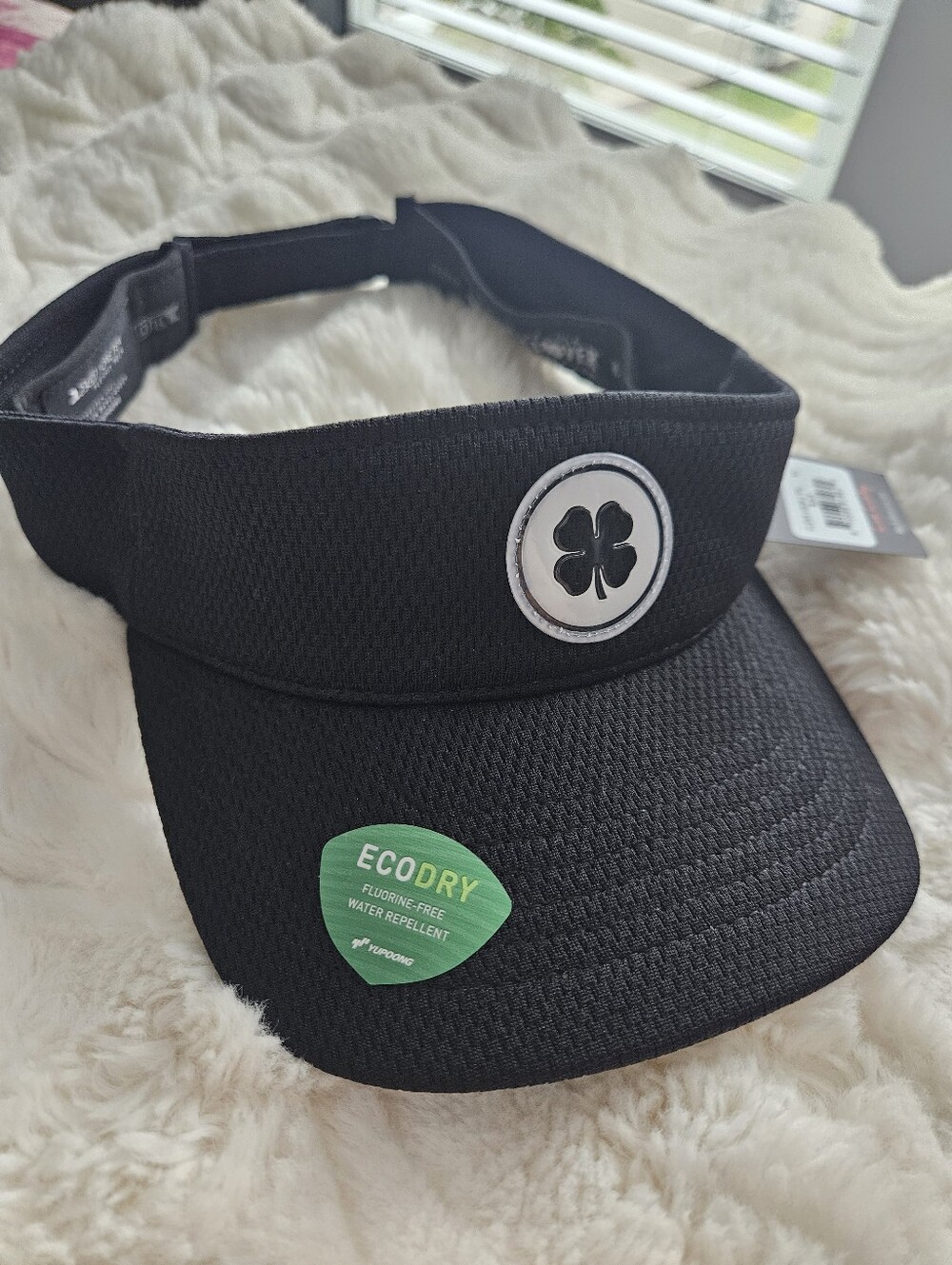 NWT Black Clover Clear Visor 2 Adjustable Golf Visor